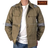 TANKER 100% Cotton Safety Jacket | Premium Reflective Jacket | Work Jacket | Size S-8XL | TK001