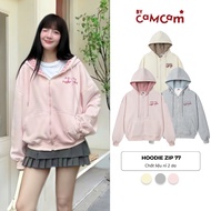 77 Foreveryoung Men's and Women's Loose Plaid Zip Hoodie with 2 Leathers Bycamcam Embroidery AHOD262