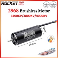 Surpass Hobby Rocket 2968 3400KV/3800KV/4000KV Waterproof Brushless Motor Shaft 4mm For 600-800mm RC