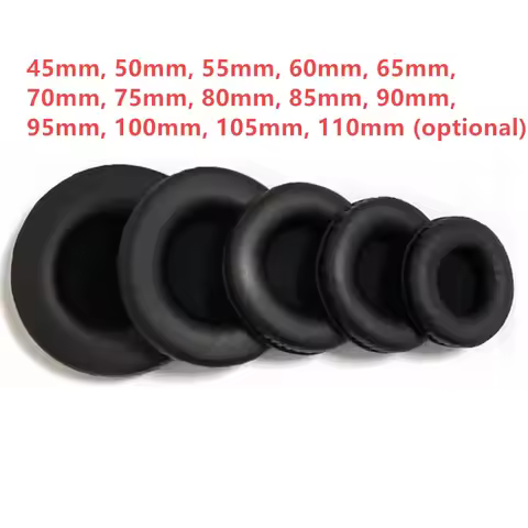 Soft PU Earpad 45MM-110MM Foam Ear Pads 60mm 70mm 85mm 100cm Cushions for Sony for AKG for Sennheise