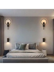 1入組10w 3000k-6000k Led床頭壁燈,帶3種色溫,現代創意簡約氛圍客廳背景牆燈,適用於客廳、浴室、書房和臥室ac80v-265v