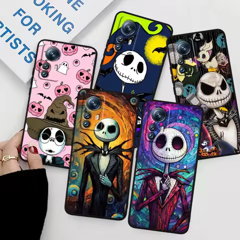 Disney Jack Skellington Anime For Xiaomi Mi 14 13T 13 12T 12 11T 11i 11 10T 10 Pro Lite Ultra 5G Bla