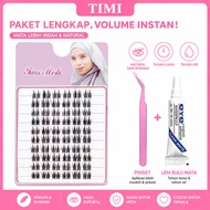 MATA False Eyelashes 3D Cluster Lasher Waterproofnatural