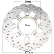 จานล้อเบรคท้ายจักรยานยนต์220มม. สำหรับ KAWASAKI ER-6F EX 650 ER-6N 650แบบจำลองเอบีเอส ER6F ER6N 2006