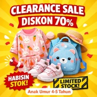 Children's clothes aged 4-5 years, out of stock 30-70 percent