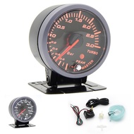 2.5" 60mm 3.0 BAR Turbo Boost Gauge Electrical Car Meter Dual Led Display With Sensor