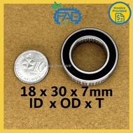 Bicycle Hub Bearing MR18307 RS HQ 18x30x7mm