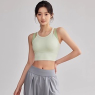 D0603 One-Piece Sports Underwear Women's Breast-Receiving Yoga Bra Running Sports Shockproof Gatheri