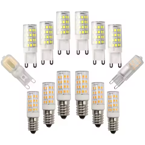 10Pcs G9 E14 LED Corn Bulb 2.5W 3W 4W AC 220V 230V G9 E14 LED Lamp 3000K 6000K SMD2835 LED Light Rep