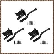 (JPTZ) Heavy-Duty Self Locking Gate Latch for Wood Fences 3PCS Automatic Lever Fence Gate Lock Black