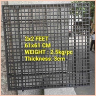 ✁ ✲ ❖ 2X2 FT SUPER DURABLE DOG BLACK PLASTIC MATTING