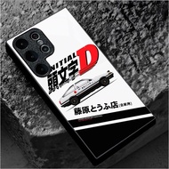 Initial D AE86 design Phone Case Glass for Samsung Galaxy S20 S21 S22 S23 S24 S25 S26 Ultra Plus S23
