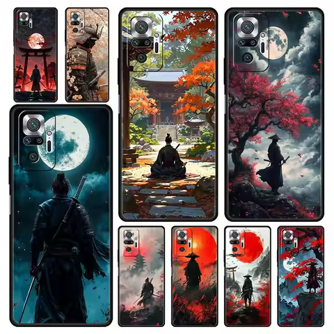 Japanese Bushido Samurai Phone Case For Xiaomi Redmi Note 14 13 12 Pro Plus 5G 9S 9 10 11 4G 14C 13C