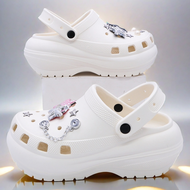 FENTINA Sandal Kodok Wanita Kekinian Tinggi 8cm Sandal Baim Wanita Wedges Sandal Jelly Anti-selip