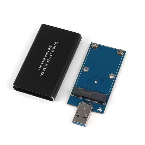 MSATA to USB 5Gbps USB 3.0 to mSATA SSD Enclosure USB3.0 to mSATA Case Hard Disk Adapter M2 SSD Exte