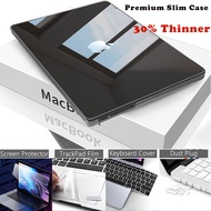 เคสคริสตัลแข็งสีดั้งเดิมบางพิเศษจากธรรมชาติสำหรับ2025 Macbook Air M4 M1 M3 M2 13 15นิ้ว A2179 A3114