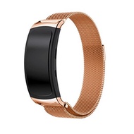 Voberry Milanese Magnetic Loop Stainless Steel Band Strap For Samsung Gear Fit2 Pro (Rose Gold)