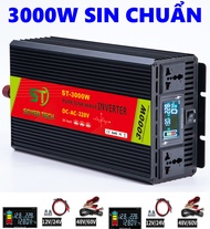 Bộ chuyển đổi điện Sin Chuẩn 3000W-Bộ Đổi Nguồn 12V/24V/48V sang 220V Sin Chuẩn ST-3000W - 12V
