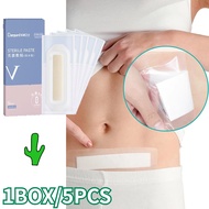 Contents of 5 Sterile Medical Wound Bandages Waterproof Plaster After Caesarean Section/ Waterproof 