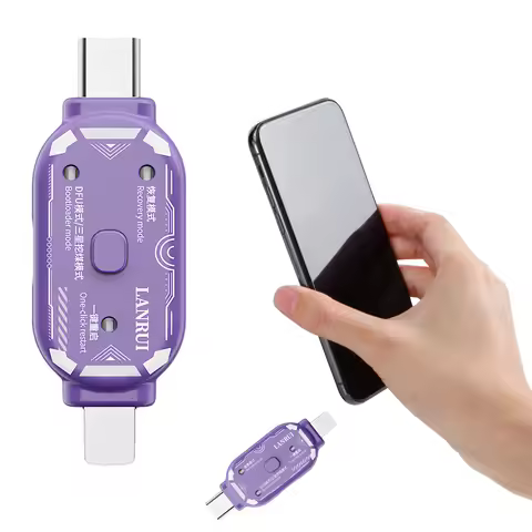 DFU Mode Tool 1-Click Recovery Box for IPhone for Auto Detect No Disassembly Dual Head Type-C Repair