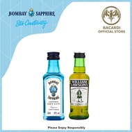 BOMBAY SAPPHIRE Distilled Gin 50ml + William Lawson's Scotch Whisky 50ml