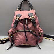 Burberry 97新 尼龍拼皮小號Rucksack雙肩包