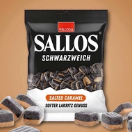 SALLOS SCHWARZWEICH SALTED CARAMEL SOFT SALTY LICORICE 200g