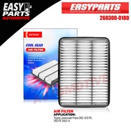 Denso Air Filter 260300-0180 Toyota Landcruiser Prado 2KD/5VZ-FE/3RZ-FE 2002-2014