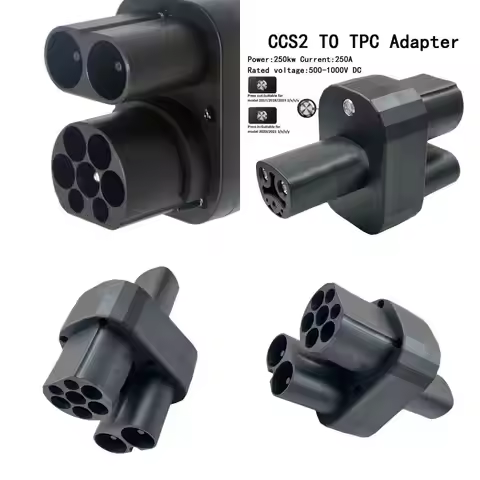 02DE CCS2 Adapter High Efficiency CCS2 Adapter Plastic Charging Adapter for Auto