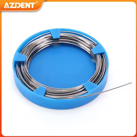 50g/Roll AZDENT Dental Orthodontic Arch Wire Stainless Steel Size 0.5/0.6/0.7/0.8/0.9/1.0mm Archwire