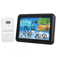 Wi-Fi Weather Station 5.3inch Wireless Indoor/Outdoor Thermometer with Sensor TUYA APP Control Suppo