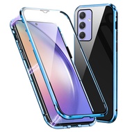 For Samsung Galaxy A54 5G 2023 Case 360° Magnetic Flip Cover Samsun Galax A 54 54A SamsungA54 Double-side Protective Glass Funda