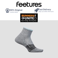 Feetures Max Cushion Quarter Running/Trail Socks -Thick -Stokin Berlari/Mendaki