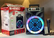 Mitti Cell// KIMISO QS-834 8 Inch Speaker Outdoor Portable / Speaker Karaoke DJ - Free Mic dan Remot