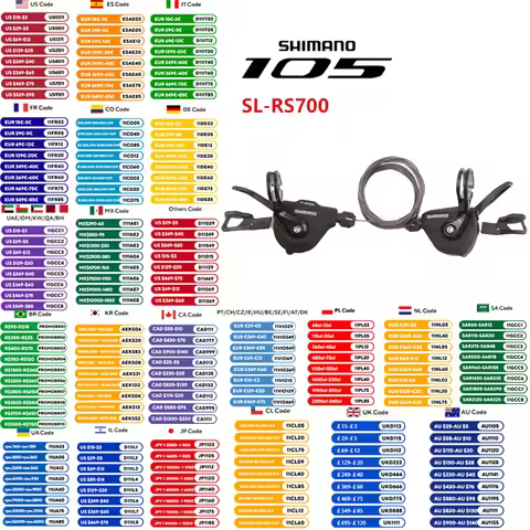 SHIMANO RS700 SL-RS700 Transmission Lever Flat Handle Road Vehicle Left 2s/ Right 11s/A Pair 2x11s F