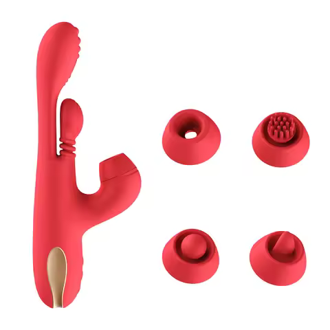 Three Motor Vibration Female Masturbator Telescopic Vibration G-spot Fast Orgasm Vibrator Powerfull 