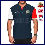 T Shirt Polo Cotton Alfa Romeo Logo Kolar Embroidery Casual Motorsport Racing Unisex T-Shirt Shirts 
