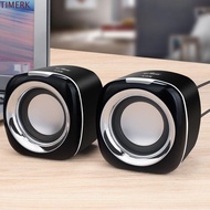 TIMERK Speaker Wired, AUX Audio 3.5mm Wired Small Speaker, Durable High Volume Stereo Hifi Stereo Mi