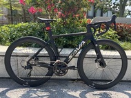 黑色 44碼 2026 SAVA A7L 24速油剎桶軸碳刀碳纖維公路車 送水架前後蛙燈