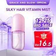 Grace and Glow Silky Hair Vitamin Mist Perfume Serum Anti Frizz for Dry Hair Rambut Wangi with Olive