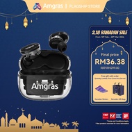 Amgras Future SE2 Transparent Wireless Earbud Gaming ENC Noise Reduction 5.3 Bluetooth Earphone HIFI