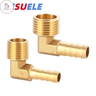 UN Lesu Brass Barbed Joint Elbow 6 8 10 12 16mm to 1/4 1/8 1/2 3/8 BSP Male Thread Connector