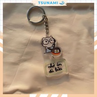 Message Keychain “Imember to Eat Enough Meals” – Cute Keychain Meaningful Gift for Hanging Keys and 