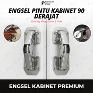Bridge Hinge 3" 90 Degree Furniture Fitting Cupboard Hinge