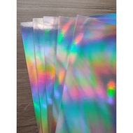 12"x12" Holographic Laser Silver Cardstock 250gsm 10sheets