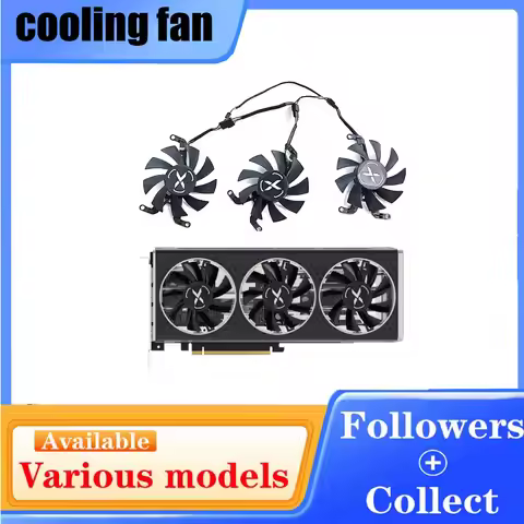 New 75MM 4PIN T128015SM RX 6650 GPU Fan for XFX AMD Radeon RX 6650XT OC V2 RX6600 XT Graphics Card C