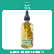 MIJEP Rosemary Hair Oil - (120 ml) Multi Use Aroma Oil for Face Body Hair &amp; Massage.  (Natural Organic essential aromatherapy and carrier oils)