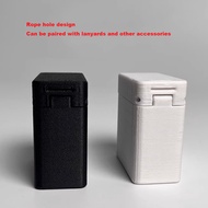 Camera battery box compatible with Ricoh GR3x flip cover storage protection, portable and can hold 2