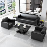RLY Office Sofa Business Reception Small Leather Sofa Modern And Simple Reception Three Person Offic
