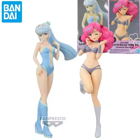Original Bandai SHF Urusei Yatsura GLITTER&GLAMOURS LUM and Bestie Collection -Ran&Oyuki- Anime Acti